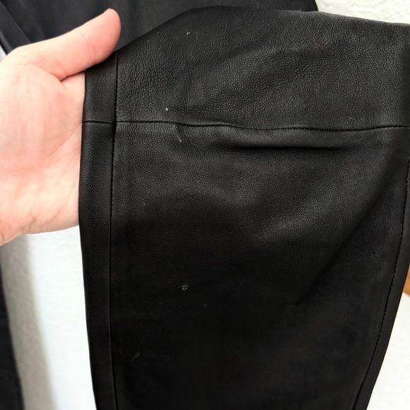 By Malene Birger Leather Legging Pants Classic Preppy Chic Size 40 - Picture 6 of 6